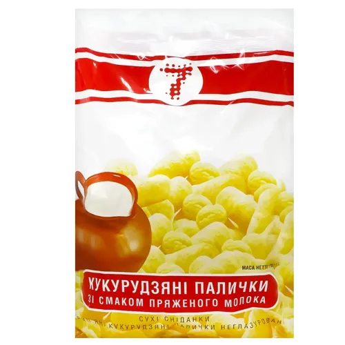 Палички кукурудзяні Семерка зі смаком пряженого молока 170г