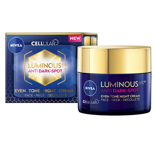 Крем для обличчя Nivea Luminous 630 Вирівнювання тону нічний 50мл