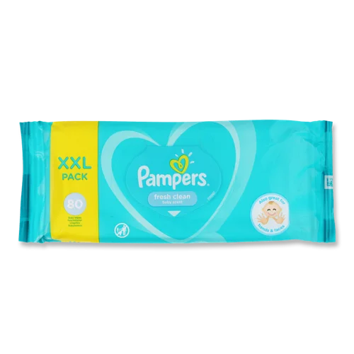 Дитячі Вологі Серветки Fresh Clean Pampers, 80шт