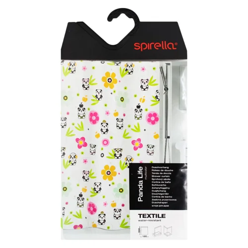 Шторка Spirella Panda Lide для ванної різнокольорова