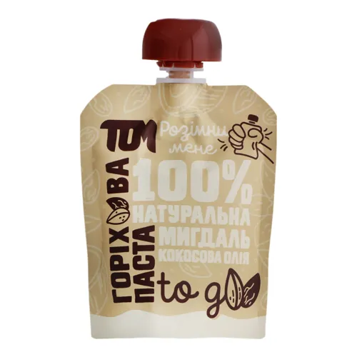 Паста горіхова Мигдаль-кокосова олія Том д/п 64г