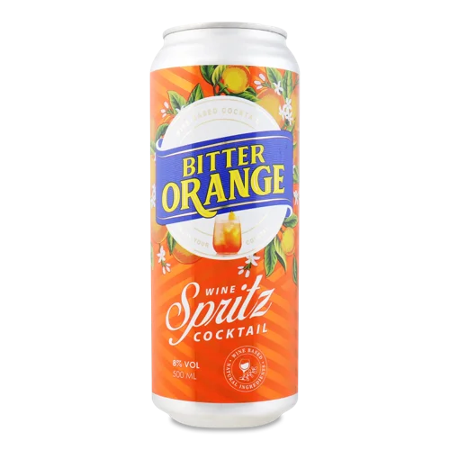 Напій Винний Слабогазований Напівсухий Рожевий 'Тося Зробить' Гіркий Апельсин 8% 0.5л