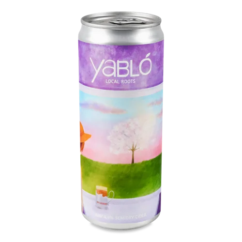 Сидр Яблучний Напівсухий Газований, 4.9% в/ґ, з/б 0.33л