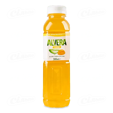 Напій Alvera «Манго» зі шматочками алое 6%, 0,5л