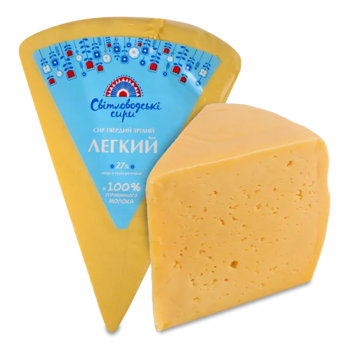 Сир Твердий Зрілий Вищого Ґатунку Легкий 27%, 1 кг