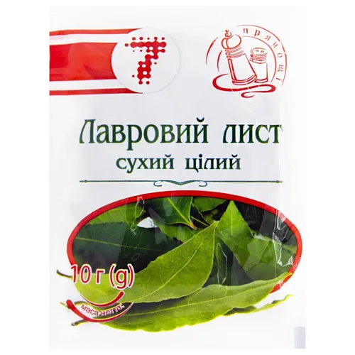 Лист лавровий Семерка сухий цілий 10г