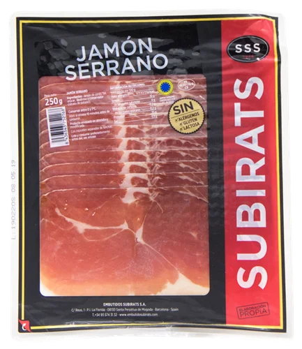 Хамон Subirats Serrano нарізка 250г