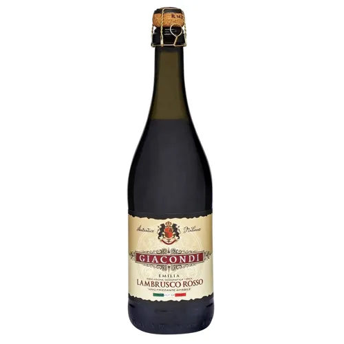 Вино ігристе Giacondi Frizzante Lambrusco Rosso Amabile Emilia червоне напівсухе 7,5% 0,75л