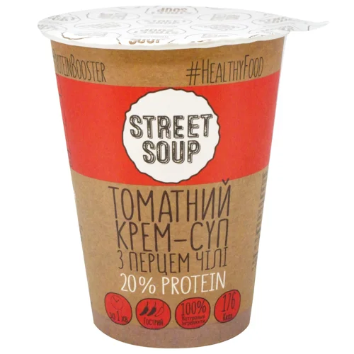 Крем-суп Street Soup томатний з перцем чилі 50г