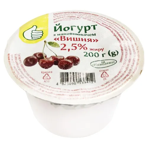 Йогурт вишня 2,5% 200г