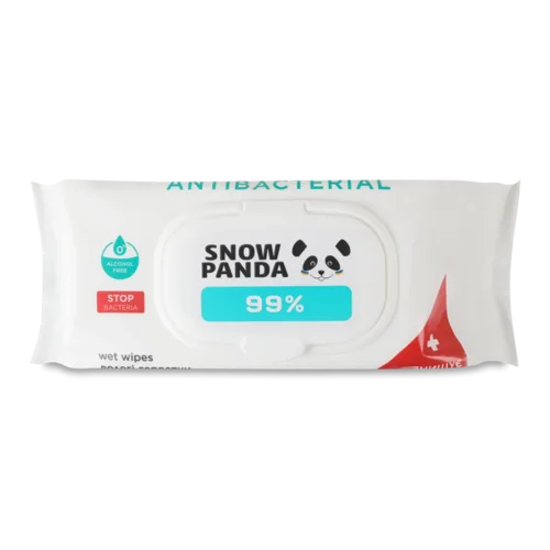 Серветки вол Сніжна панда Antibacterial GreenFresh