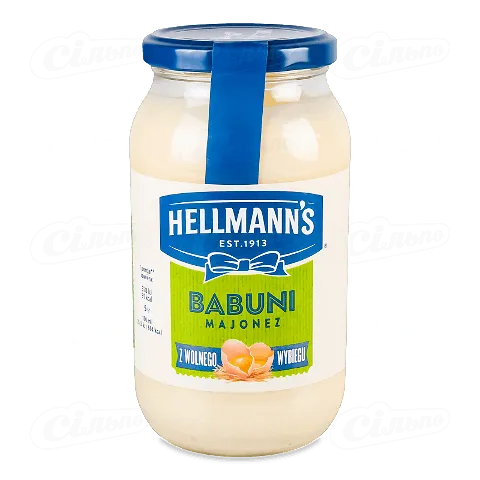Майонез Hellmann's Babuni 64% с/б, 405мл
