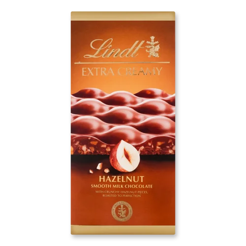 Шоколад Молочний З Фундуком Lindt Extra Creamy, к/у, 80г
