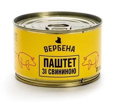 Паштет печеночный со свининой Вербена 160г
