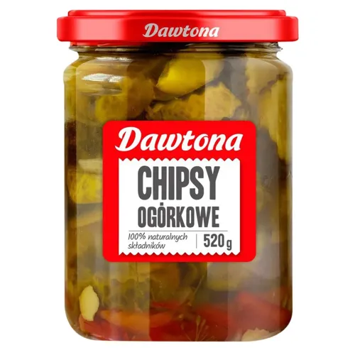 Огірки Dawtona мариновані слайсами 520г