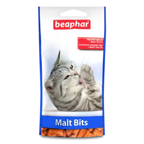 Ласощі Для Кішок Та Кошенят Malt Bits Beaphar, В/ґ, 35г