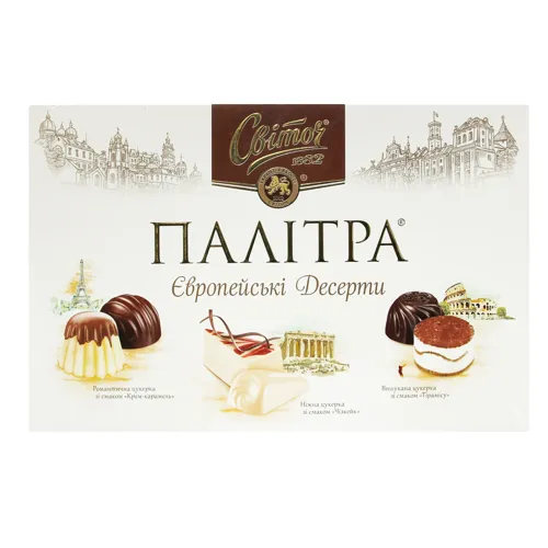 Цукерки Палітра Європейські десерти Світоч