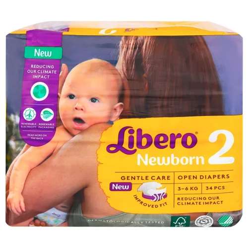 Підгузки Libero Newborn 2 34шт