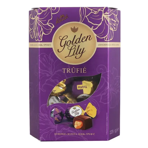 Цукерки Trufie Golden Lily Konti к/у 225г