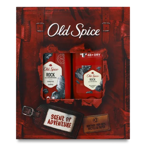 Косметичний Набір 2в1 Rock з Активованим Вугіллям Old Spice, 1шт