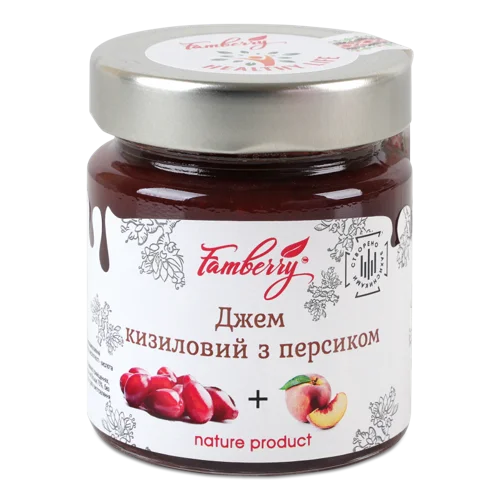 Джем Кизиловий З Персиком Famberry Скляна Банка 230г