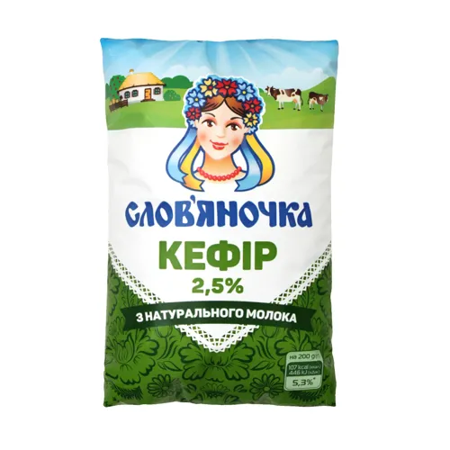 Кефір 2.5% Слов`яночка м/у 900г