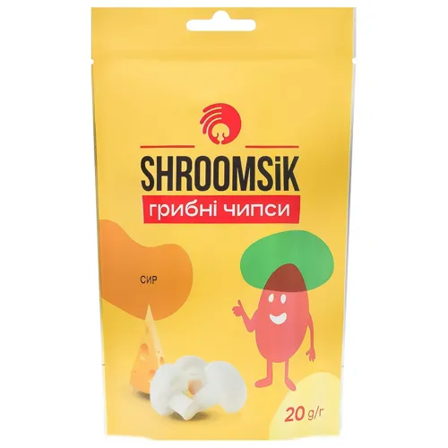 Чіпси грибні Shroomsik Сир 20г