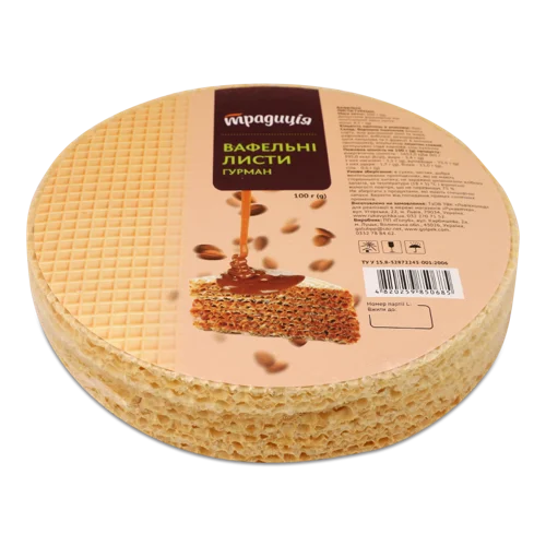 Вафельний Лист Гурман, В/ґ, Традиція, 100 Г