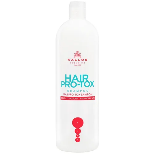 Шампунь Kallos Hair Pro-Tox з кератином, колагеном і гіалуроновою кислотою 1л