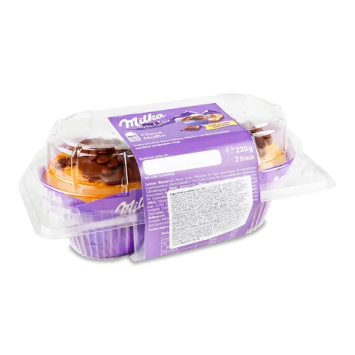 Мафін Milka із молочною начинкою та шоколадом