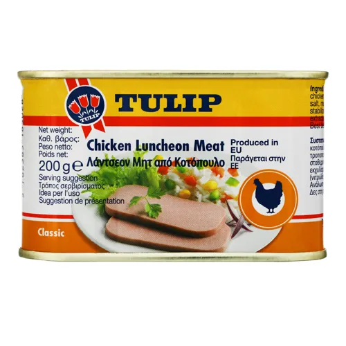 М'ясо курей тушковане Tulip з/б 200г