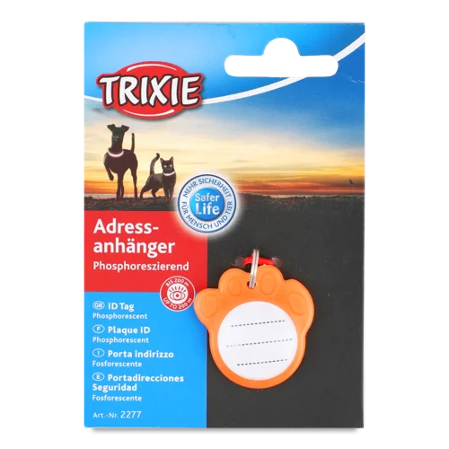 Адресниця-лапка Пластикова Флуоресцентна 3.5см №2277 Trixie, 1шт