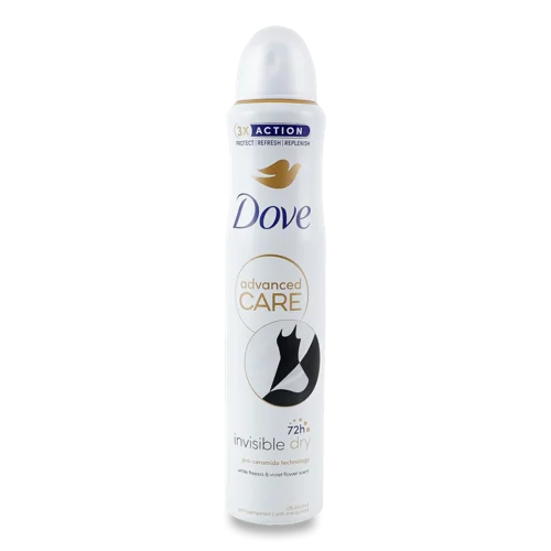 Антиперспірант Аерозоль Invisible Dry Advanced Care Dove, 200 мл