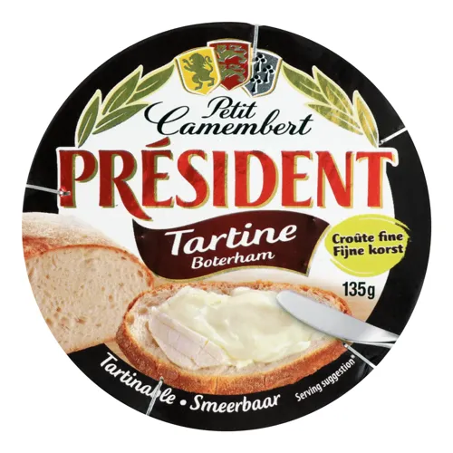 Сир 55% м'який Petit Camembert President д/у 135г