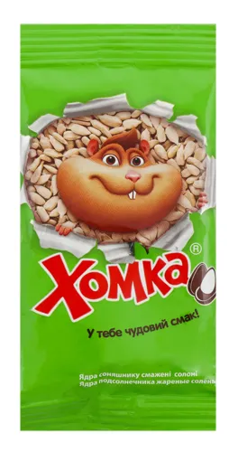 Ядра соняшнику смажені солоні Хомка м/у 50г