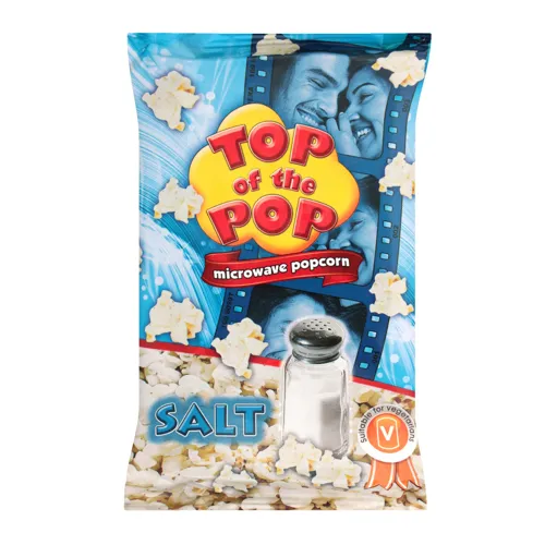 Попкорн Top of the Pop для мікрохвильової печі зі смаком солі 100г