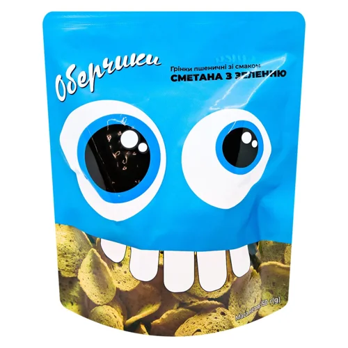 Грінки Оберчики зі смаком сметани із зеленню 50г