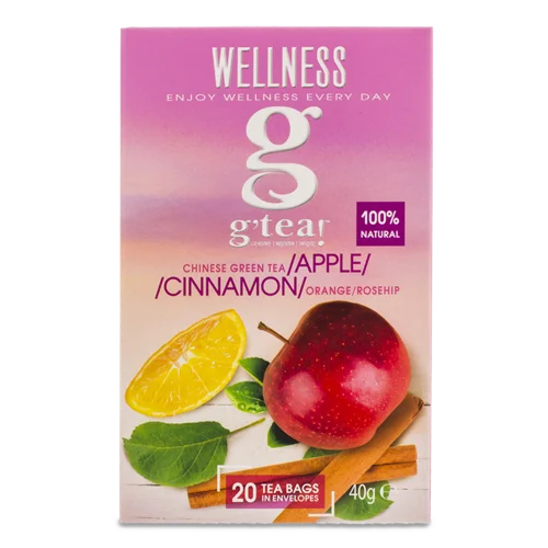 Чайна Суміш g`tea! Wellness Травно-Ягідна З Зеленим Чаєм, 20*2г