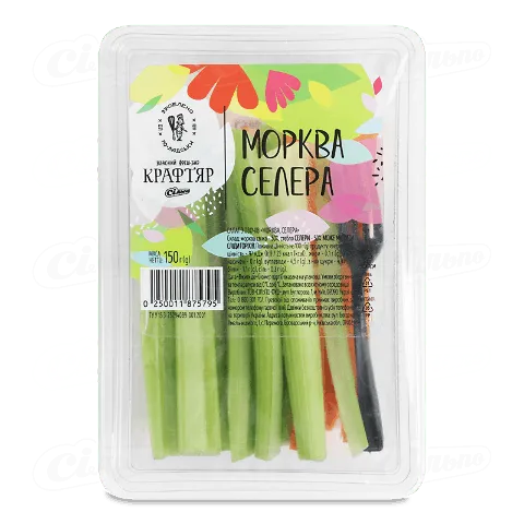 Салат «Крафтяр» овочевий (морква, селера), 150г