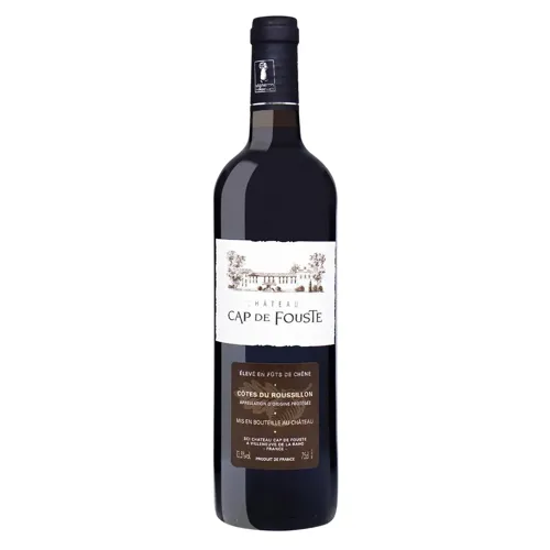Вино Chateau Cap de Fouste Cotes du Roussillon червоне сухе 13% 0,75л