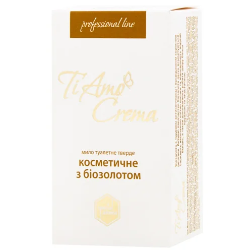 Мило тверде Ti Amo Crema з біозолотом 115г