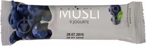 Батончик Tekmar Мюслі в йогурті зі смаком чорниці 30г