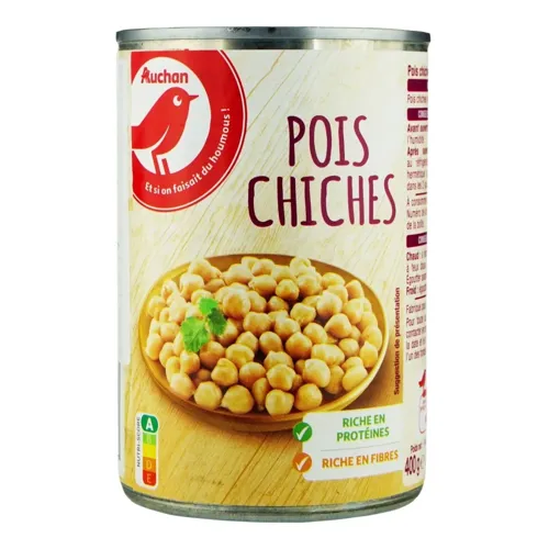 Нут Auchan консервований 425мл