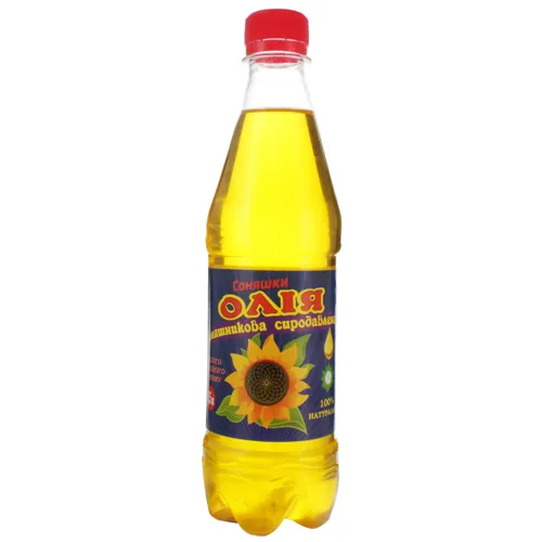 Олія соняшникова сиродавлена першого холодного віджиму Соняшки 0.5л