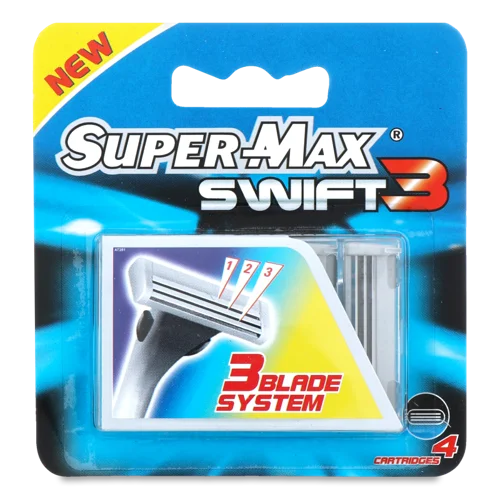 Картриджі для системи Swift 3 Super-Max, 4 шт, в/ґ