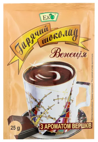 Шоколад гарячий з ароматом вершків Венеція Еко м/у 25г