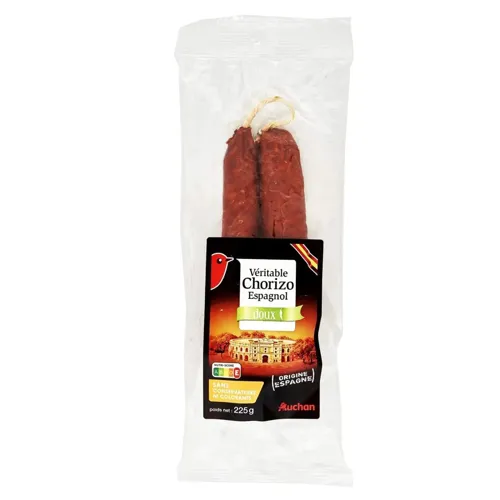 Ковбаса Ашан Chorizo Espagnol Doux 225г