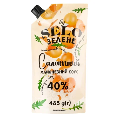 Майонезний соус Selo Зелене Салатний 40% 485г