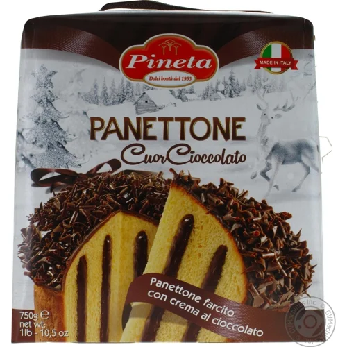 Кекс Pineta Panettone з шоколадом і шоколадною посипкою 750г