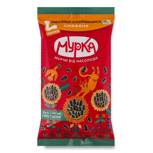 Насіння Соняшника Смажене В/ґ Мурка, 110г